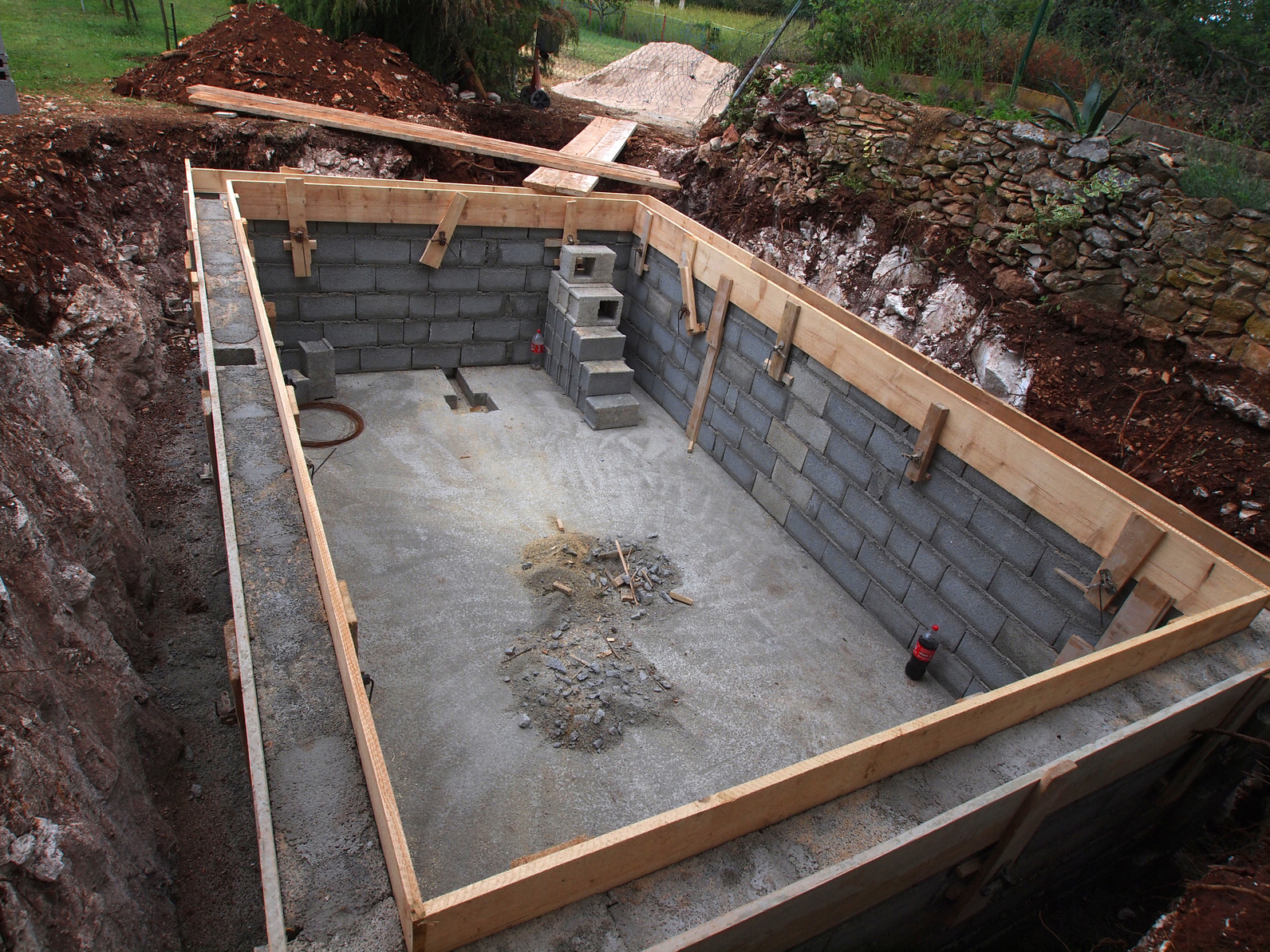 Cosntruction d'une piscine