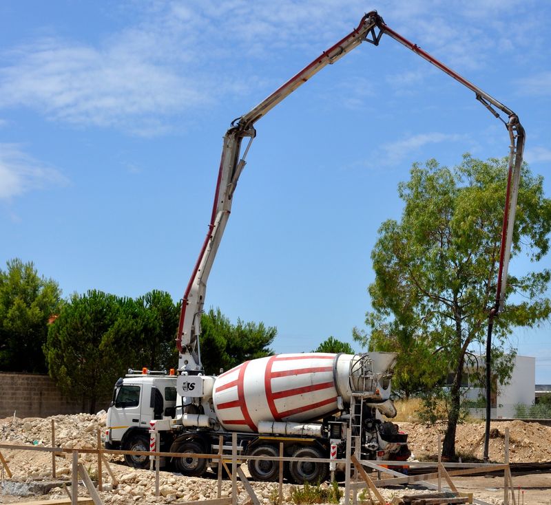 Montage de toupie à béton sur berce - Ambert Bennes