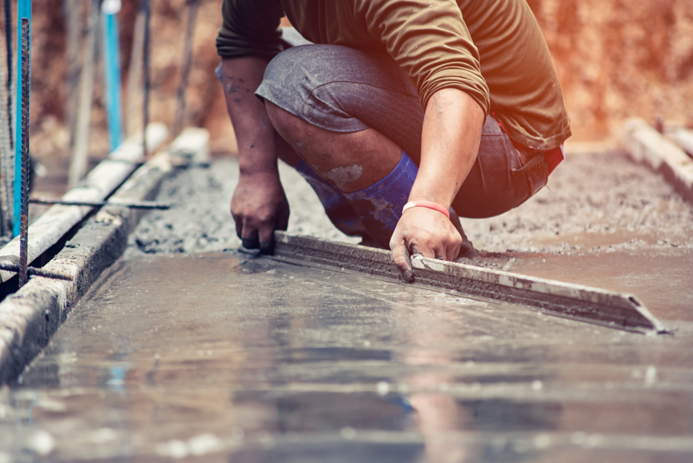 Réalisation d'une chape en béton